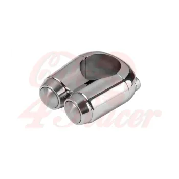 cafe 4 racer - Dual Micro Switch Button Housing - One Inch Handlebar - Chrome - Motone 25,4mm / 1 inch  