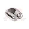 cafe 4 racer - Dual Micro Switch Button Housing - One Inch Handlebar - Chrome - Motone 25,4mm / 1 inch  