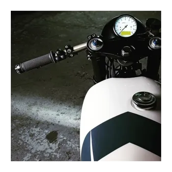 cafe 4 racer - Trojitý Micro tlačidlo pre riaditká 22mm 7/8" čierny - Motone 22mm / 7/8 inch 
