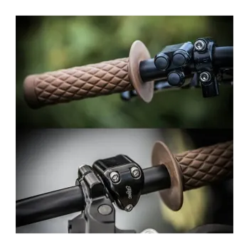cafe 4 racer - Dual Micro Switch Button Housing - One Inch Handlebar - Black - Motone 25,4mm / 1 inch  