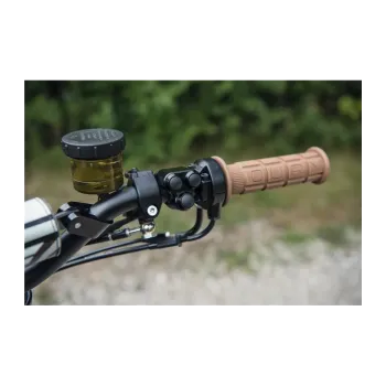 cafe 4 racer - Trojitý Micro tlačidlo pre riaditká 22mm 7/8" čierny - Motone 22mm / 7/8 inch 