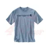 Tričko Carhartt Core Logo pine blue heather