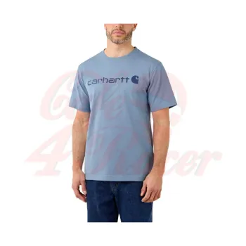 Carhartt Core Logo T-shirt pine blue heather