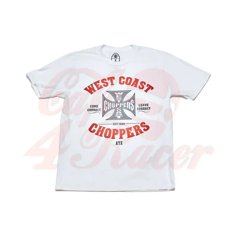 cafe 4 racer - WCC Come correct T-shirt white - WEST COAST CHOPPERS T-Shirts 