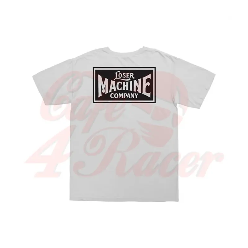 cafe 4 racer - Loser Machine New-OG tričko bílé - Loser Machine Trička 