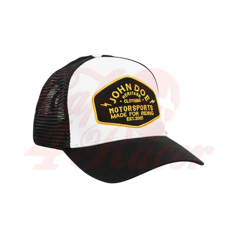 cafe 4 racer - John Doe čiapka JDM Heritage Black/white/yellow - JOHN DOE Šiltovka 