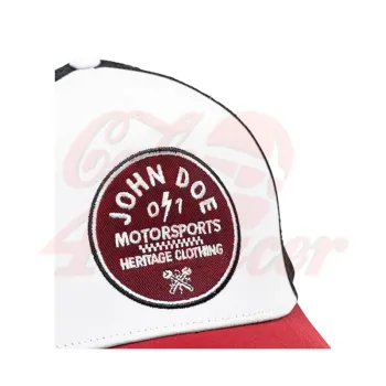 cafe 4 racer - Kšiltovka John Doe JDM 0/1 červená - JOHN DOE Šiltovka 