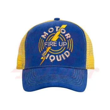 cafe 4 racer - King Kerosin trucker cap Fire Up blue/yellow - KING KEROSIN Caps 