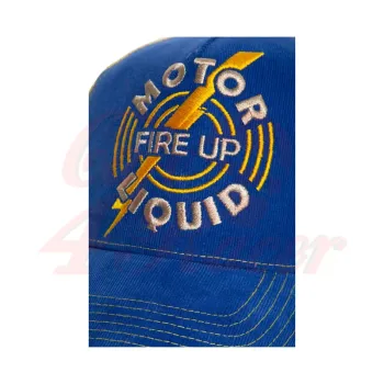cafe 4 racer - King Kerosin trucker cap Fire Up blue/yellow - KING KEROSIN Caps 