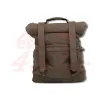cafe 4 racer - Burly Roll Top backpack dark oak - BURLY Bags 
