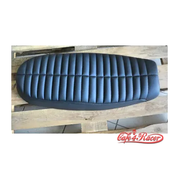 cafe 4 racer - Motone Bonneville Dual Seat - Rattlesnake Tail - Black - Motone Triumph Bonneville 