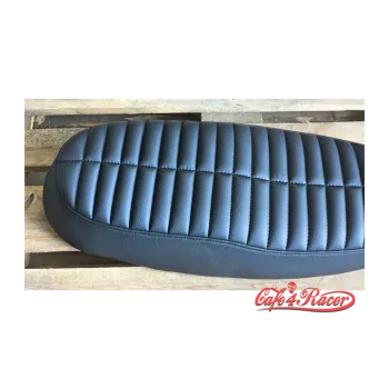 cafe 4 racer - Motone Bonneville Dual Seat - Rattlesnake Tail - Black - Motone Triumph Bonneville 