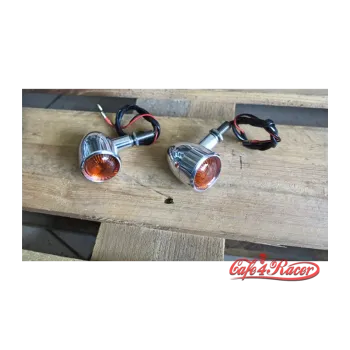 cafe 4 racer - Motone Custom Billet Indicator Turn Signals - Set of 2 - Polish - Motone Standard indicators 