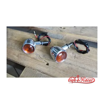 cafe 4 racer - Motone Custom Billet Indicator Turn Signals - Set of 2 - Polish - Motone Standard indicators 