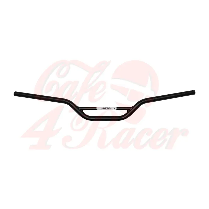 cafe 4 racer - Tommaselli Domino SCRAMBLER HIGH BEND with cross bar black - Domino & Tommaselli Scrambler handlebars 