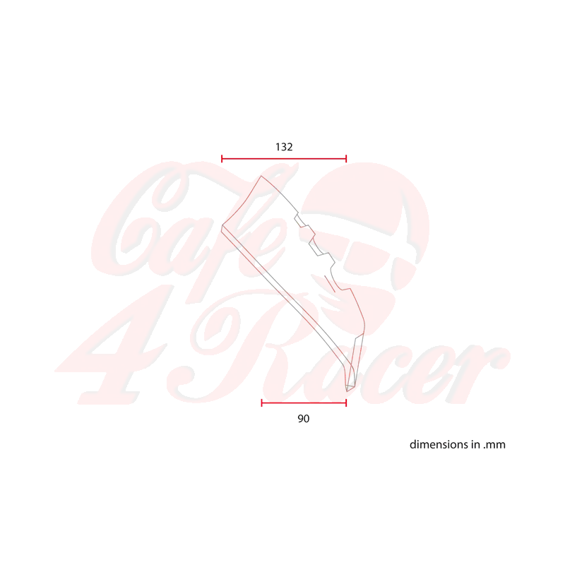 cafe 4 racer - Universal Scrambler mask No16 - C-RACER Front Headlamp Masks 