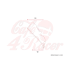 cafe 4 racer - Univerzální maska Scrambler No16 - C-RACER Maska předního světlometu 