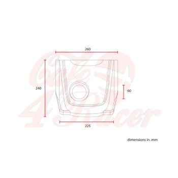 cafe 4 racer - Universal Scrambler mask No15 - C-RACER Front Headlamp Masks 