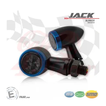 cafe 4 racer - SMD indikátor RL set "Jack" modrá - HS MOTO Germany Štandardné smerovky 