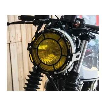 cafe 4 racer - Ochranný kryt předních světel Retro Grill s barevnými kryty UP1 - C-RACER Světla mřížky 