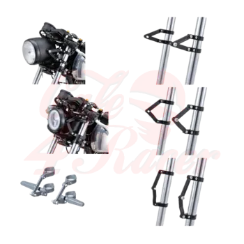 cafe 4 racer - DAYTONA CNC lamp holder set 35/39/41/49 mm - Daytona Headlights  brackets & holders   