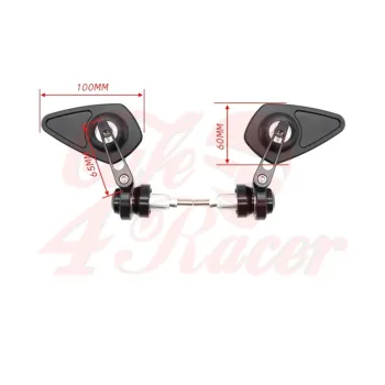 cafe 4 racer - CNC Handle Bar End Side Mirrors CR9 - Cafe4Racer Bar end mirrors 