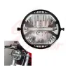 cafe 4 racer - LED světlomet s parkovacím světlem, černý - Cafe4Racer Přední světla s bočním uchycením 