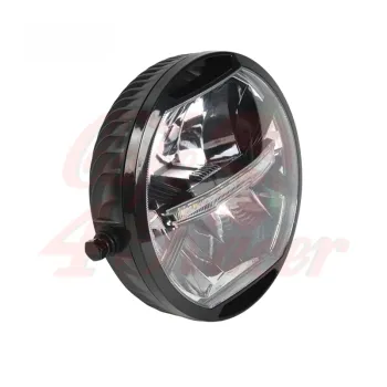 cafe 4 racer - LED headlight with yellow parking light, black - Cafe4Racer Headlights side mount 