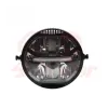 cafe 4 racer - LED headlight with yellow parking light, black - Cafe4Racer Headlights side mount 