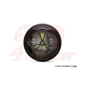 cafe 4 racer - 7,7" matně černé LED světlomety J-Rob - MAX-INC  Světla LED 