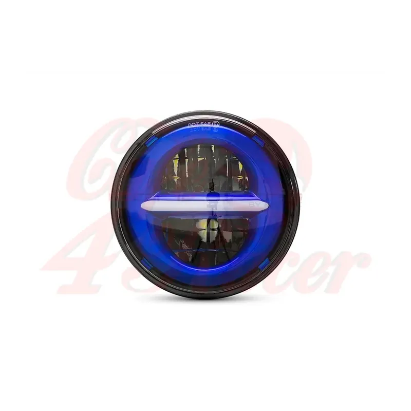 cafe 4 racer - 5 3/4 modrá LED vložka - MAX-INC  Světla LED 