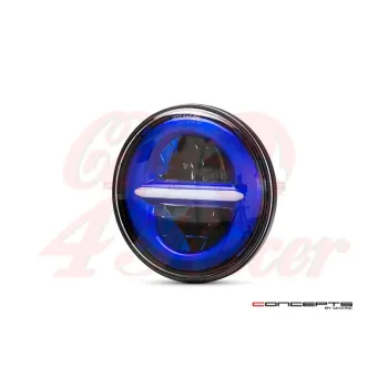 cafe 4 racer - 5 3/4 modrá LED vložka - MAX-INC  Světla LED 