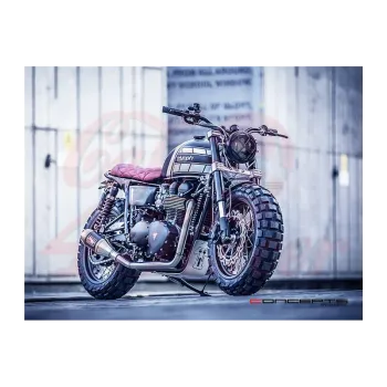 cafe 4 racer - 7" LED matně černý Rukis mřížka - MAX-INC  Světla LED 