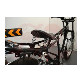cafe 4 racer - Black Universal Custom Old Skool Single Seat bobber - MAX-INC  Bobber Solo Seats 