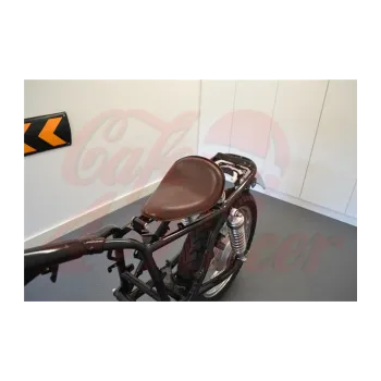 cafe 4 racer - Čierna Universal Custom Old Skool Single Seat bobber - MAX-INC  Bobber Solo Sedadlá 