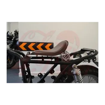 cafe 4 racer - Čierna Universal Custom Old Skool Single Seat bobber - MAX-INC  Bobber Solo Sedadlá 