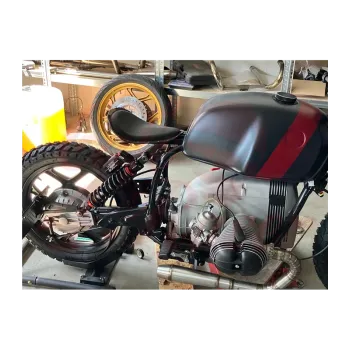 cafe 4 racer - BMW séria R Bobber sedadlo s výstuhou ČIERNA - Cafe4Racer Bobber 