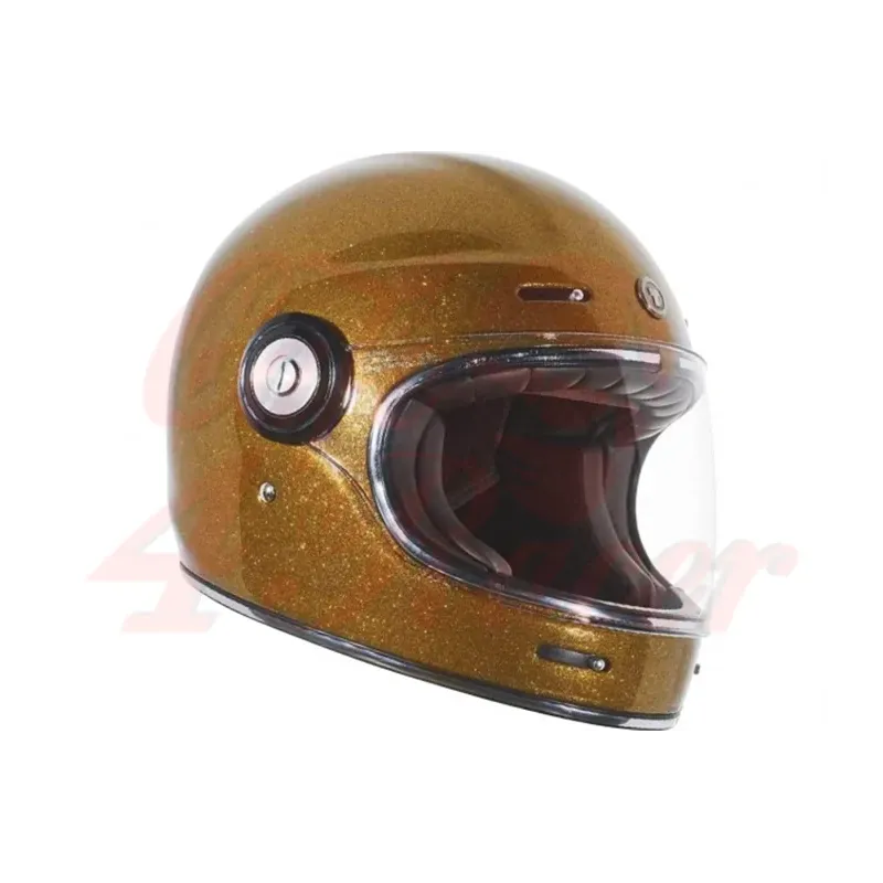 cafe 4 racer - TORC T-1 Full Face Helmet Gold Mega Flake - TORC Helmets  T-1 
