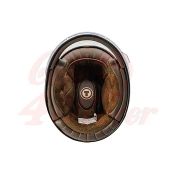 cafe 4 racer - T-1 TORC Retro Full Face Helmet Gold Mega Flake - TORC Helmets  T-1 