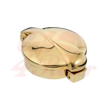 cafe 4 racer - Monza Flip Up Gas Tank Cap 2.5"/62mm - Solid Brass - Motone Fuel Caps 