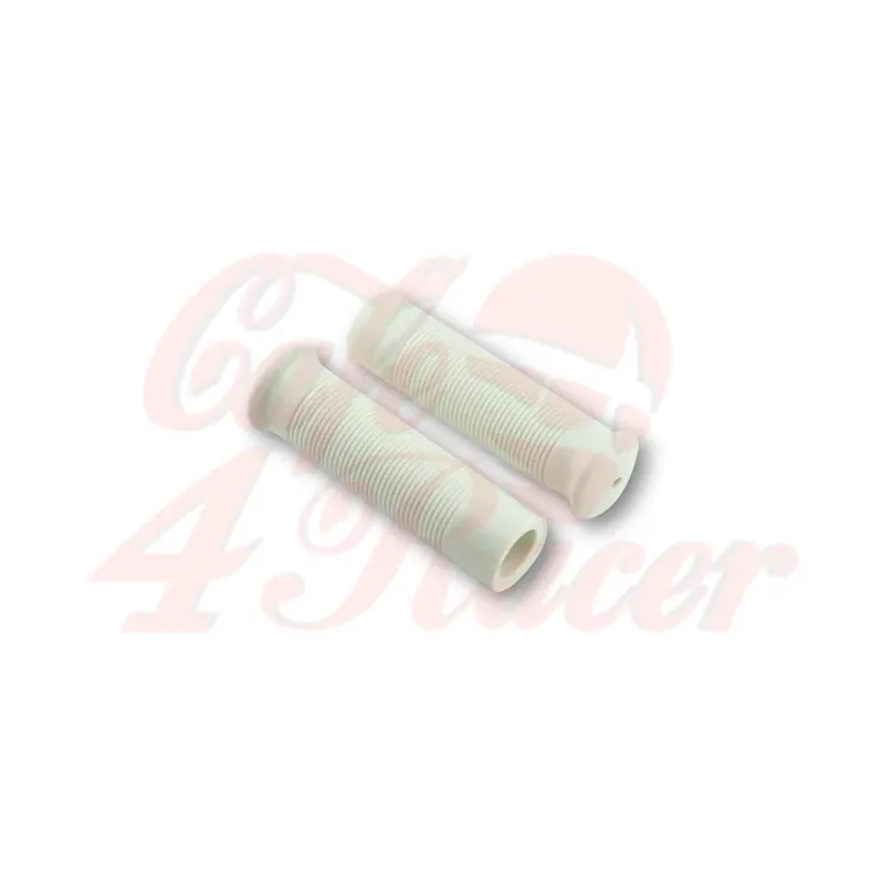 cafe 4 racer - Handlebar grips Metalflake white - Cafe4Racer Grips 4054783253630