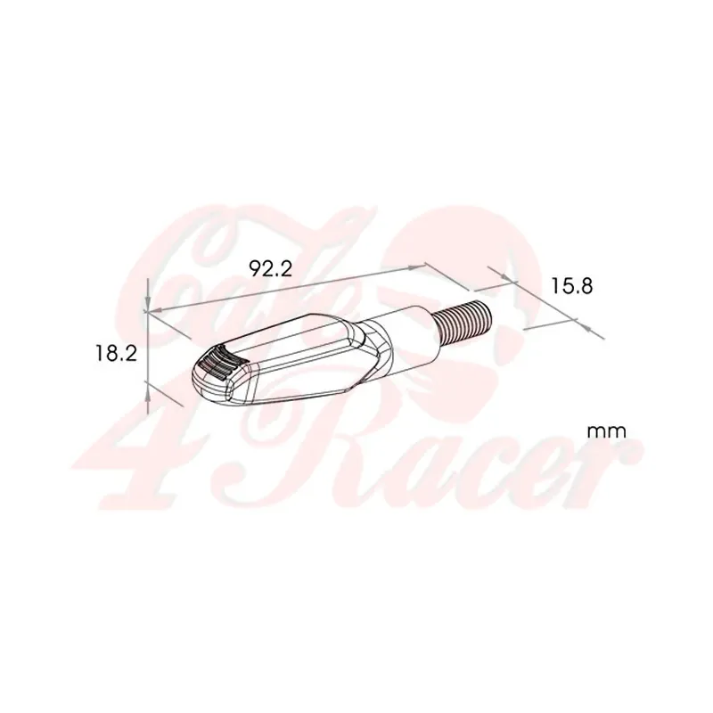 cafe 4 racer - LED-Blinker "JET" sequential flashing - Koso Running light LED turn signal 4251352669179