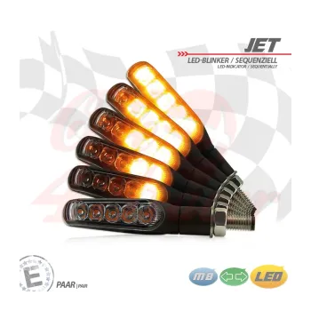 cafe 4 racer - LED indikátory "JET" sequenčné - Koso Sekvenčné plávajúce LED smerovky 4251352669179