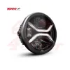cafe 4 racer - KOSO LED headlight Zenith with parking light, black - Koso Headlights side mount 4054783254392