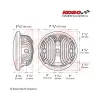 cafe 4 racer - KOSO LED headlight Zenith with parking light, black - Koso Headlights side mount 4054783254392