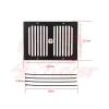 cafe 4 racer - Radiator Grill guard BMW K100/75/K1100/K1 Alu - Cafe4Racer Radiator & Covers 