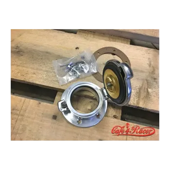 cafe 4 racer - Bolt-Down Monza Cap Kit Billet - Motone Fuel Caps 