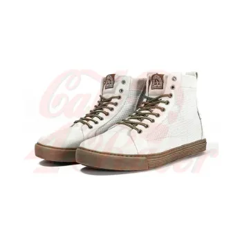 cafe 4 racer - John Doe Neo sneakers white/ brown - JOHN DOE Shoes 