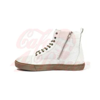 cafe 4 racer - John Doe Neo sneakers white/ brown - JOHN DOE Shoes 