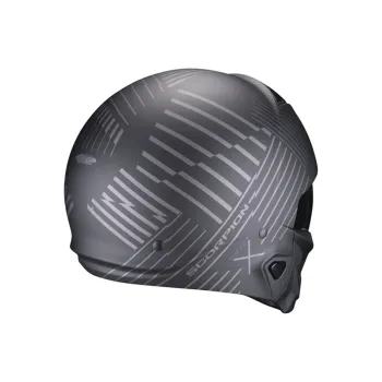 cafe 4 racer - Scorpion Exo-combat II helmet matt black/silver - Scorpion  SCORPION 